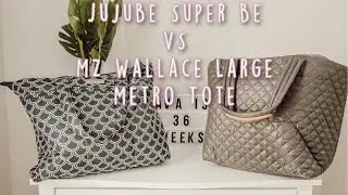 Bag Comparison! | MZ Wallace Large Metro Tote vs JuJuBe Super Be