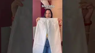 MEESHO WHITE JEANS 🤌 #meeshohaul #meeshofinds #trousers #shorts
