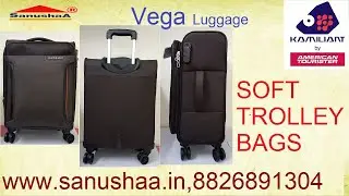 Kamiliant by American Tourister I Vega I Trolley Bag Review | Soft Luggage |  I Suitcase I Attachi