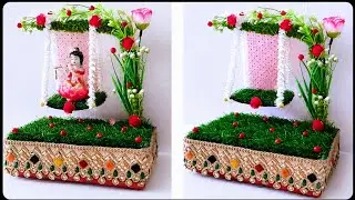 swing craft / diy easy jhula for thakur ji / janmashtami decoration ideas