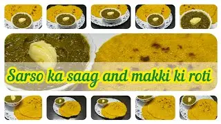 Sarso ka saag and makki ki roti