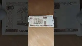 The price of a banknote is 20 rubles in 2000. Series Nl. Belarus.