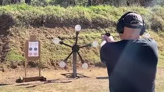 Range course set up with the Dynamic Range X1 | Gun Club Range Course