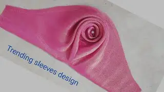 🌹Rose sleeves design cutting and stitching / trending sleeves design #astin design #sleeve design