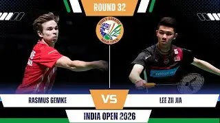 Rasmus GEMKE (DEN) vs LEE Zii Jia (MAS) | India Open Badminton 2026