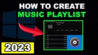 WINDOWS 10 | How to create music playlist in groove music | 2023