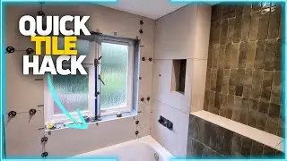 Quick Tile Hack: Cutting Down Large Format Tiles for a Perfect Fit!