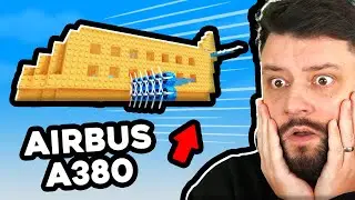 Построение AIRBUS A380 в Roblox Постройте самолет!