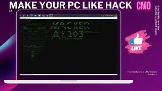 How make computer like ethical hacker computer || command prompt trick ||