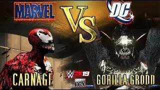 ⭐ MARVEL -VS- DC ⭐ | ROUND 005 | Carnage VS. Gorilla Grodd | WWE 2K19 Gameplay