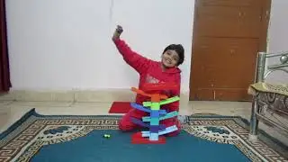 SHANAYA PLAYING ZIG ZAG RACER TRACK SET WITH MINI CARS @souravjvlogs