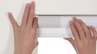 No Drilling Required - Threaded Model Dual Brake Head Honeycomb Curtain Installation Demonstration