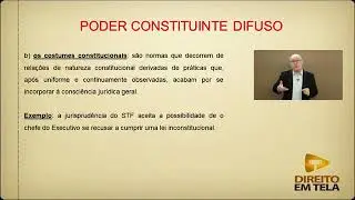 Direito Constitucional - Poder Constituinte Difuso