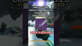 CRAFTENING 2.0 Sword ONE SHOTS Hefnd's Vengeance! #destiny2 #destiny2edgeoffate #bungie