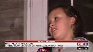 Man taken into custody after standoff on Asbill Avenue in High Point