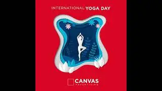 International yoga day  created by Canvas Advertising