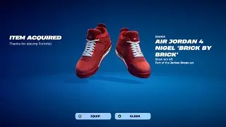 How to Get Air Jordan 4 Nigel Brick By Brick Kicks NOW FREE In Fortnite!