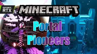 I find an underwater castle?/Portal Pioneers Rtx/ Minecraft LongPlay