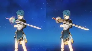 xingqiu lions roar vs sacrificial sword