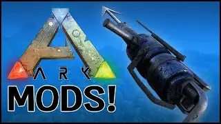 ARK: Survival Evolved Mods - HARPOON GUN MOD & MEGALODON ATTACK! (Multiplayer Mods Gameplay)