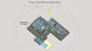 3D Sun path: Check The Effect of Glass Roof
