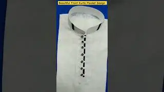 Full Video Link 👇How To Sew Shirt Front Placket Design || Shirt Front Patti Ka Pattern 💙 #shorts