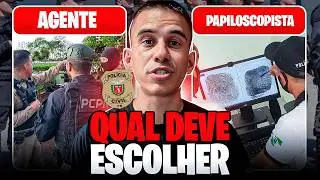 AGENTE vs PAPILOSCOPISTA da PCPR 2026, qual escolher?