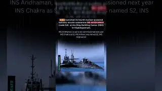 India launched  it's fourth nuclear submarine INS ARIDHAMAN #breakingnews #news #indiannavy