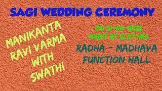 #SAGI WEDDING CEREMONY