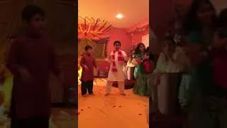 Haan dancing at cousin&rsquo;s mayoon