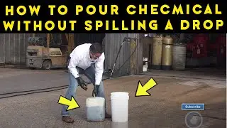 How to Pour Chemical From a Five Gallon Container Without Spilling a Drop