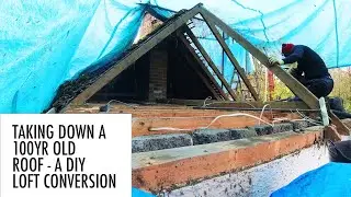Taking off the roof - diy loft conversion in December! A little cottage in the woods