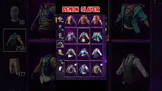 DEMON SLAYER BUNDLE DRESS COMBINATION 😱 | #shortsvideo #freefireshorts #ytshorts #viralvideo