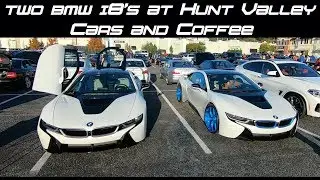 Two BMW i8's at Hunt Valley Cars and Coffee