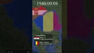The Hungarian Invasion of Northern Transylvania (1940) #shorts #ww2 #map
