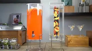 Chrome & Brass Beverage Dispensers