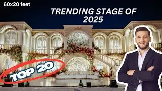 Top 20 most trending wedding stage backdrop for 2025 wedding season.