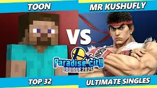 Paradise City 2025 - Toon (Steve) Vs. Mr.Kushufly (Ryu) Smash Ultimate - SSBU