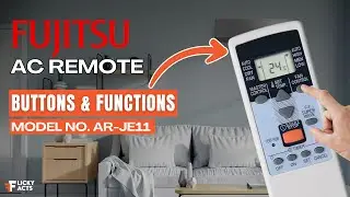 Кнопки и функции пульта дистанционного управления кондиционера Fujitsu (модель: AR-JE11) | Инстру...