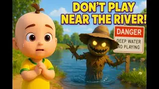 Monster in the River Song | Do not play near the River | English Kids Song