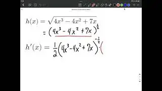 Chain Rule | Square Root of Polynomial