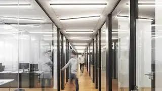 B&uuml;robeleuchtung mit LED Linienleuchten von Luxsystem - OXYGEN TECHNOLOGIES