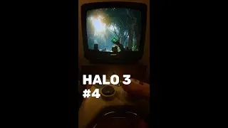 Halo 3 Walkthrough Part 4 (Xbox 360 CRT TV) #halo #halo3 #bungie #xbox #xbox360 #retro #nostalgia #r