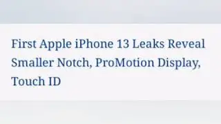 IPhone 13 series  (2021) & Touch id (In Display )