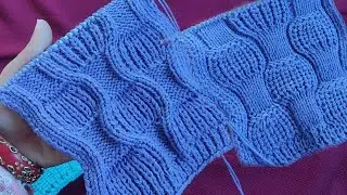 Beautiful and easy knitting🧶 design // reversible knitting