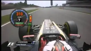 Raikkonen onboard Spain 2012 onboard