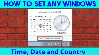 how to easy change date, time and country select any window by #seeme #seemeknowledge #technology