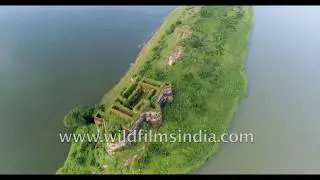 Mysterious ancient fort discovered in central India dam island, as water level changes
