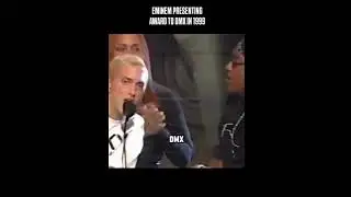 Eminem presents DMX with Best Live Performance award at 1999 Source Awards
