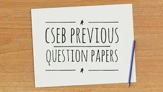 CSEB PREVIOUS QUESTION PAPERS ll Co-operation Questions ll Part 1